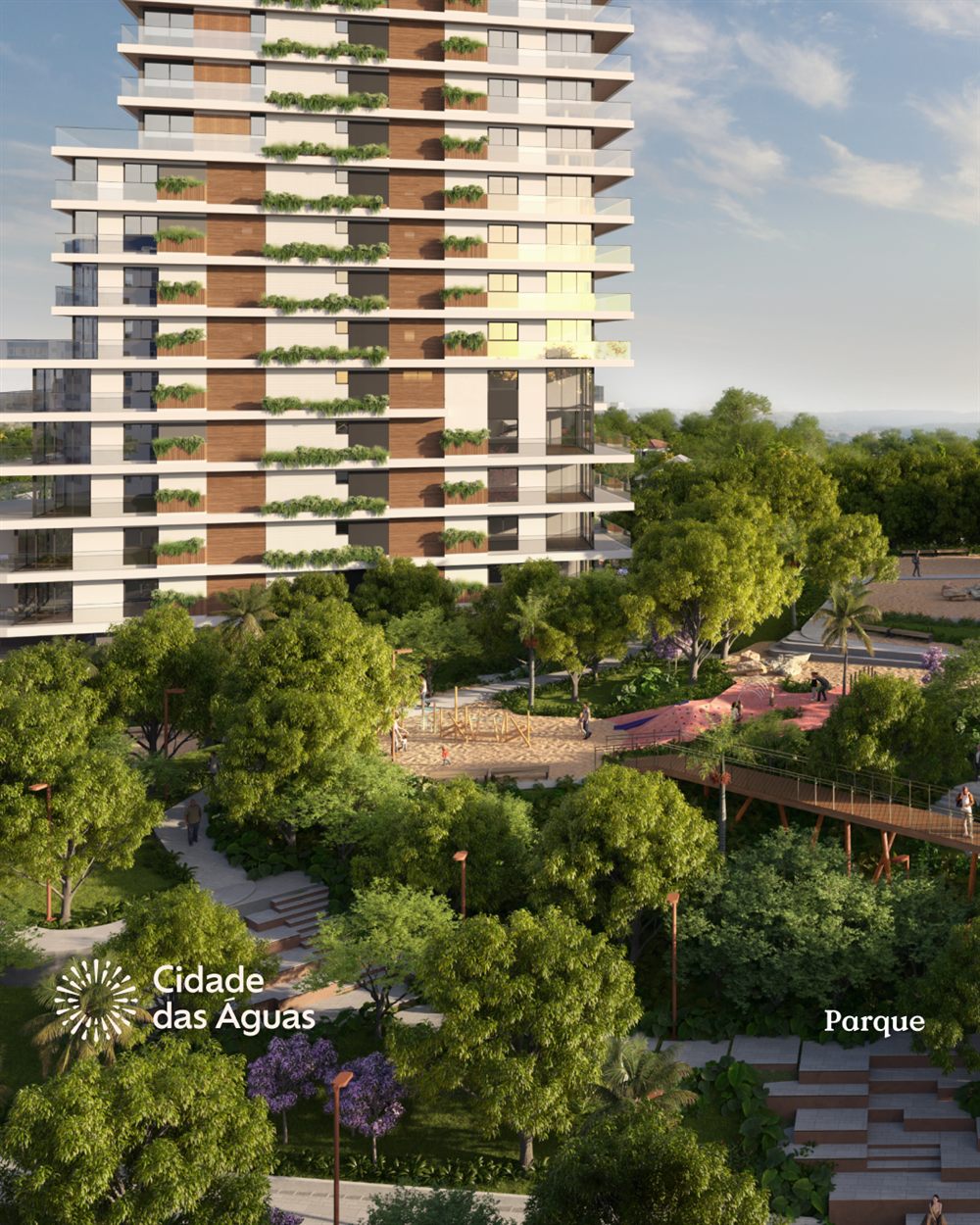 Parque linear da Cidade das Águas